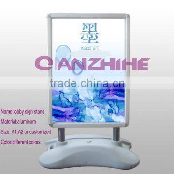 Movable Outdoor Poster Sign A1 Water Base Picture Frame Pavement Stand