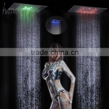 european shower head multi-color bath shower embedded ceiling led shower head