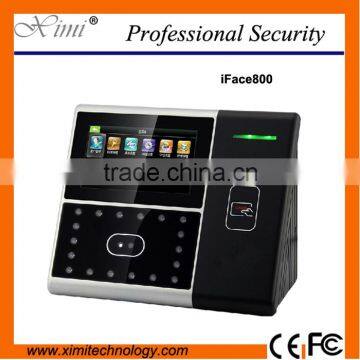 Optical scanner RS232/485 communication 400 facial user 4.3'' TFT touch screen face card time attendance door access control