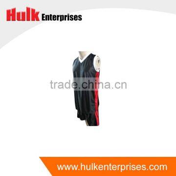 2015100|% Polyester 11/1 Mesh Plain Black and White Basketball Uniform photo-5