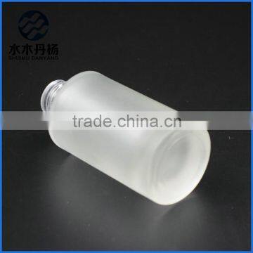 Luxury 100ml Frosted Airless Pump Glass Bottle Lotion Glass Bottle With Pump photo-2