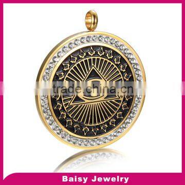 New Design Fashionable stainless steel men masonic pendant