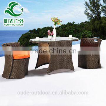 wholesale modern rattan wicker furniture rattan dinning table and chair