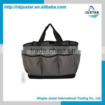 Foldable shopping bags storage fold out polyester shopping bag reusable grocery bags with handle