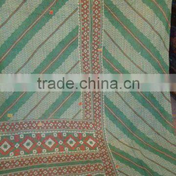 indian vintage quilts/kantha quilt/ralli quilt/gudri throw