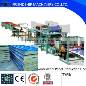 Rockwool Panel (steel+Rockwool+steel )Production Line