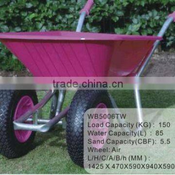 garden hand cart/two wheels garden wheelbarrow