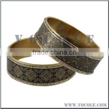 Factory Wholesale Stainless Steel Painted Women Enamel Bangle