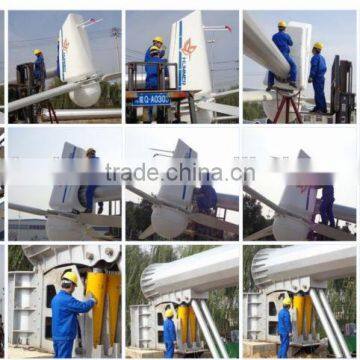 low rpm 50kW/100kW wind solar diesel hybrid power generator windkraftanlage