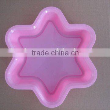 Hexagram shaped silicone cake mould