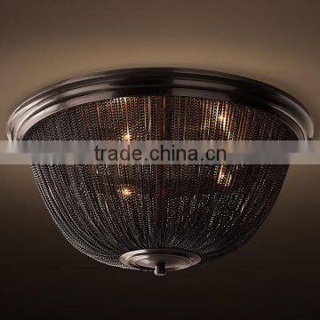 0808-5 Black aluminum chain Ceiling chandelier FLUSHMOUNT lamp