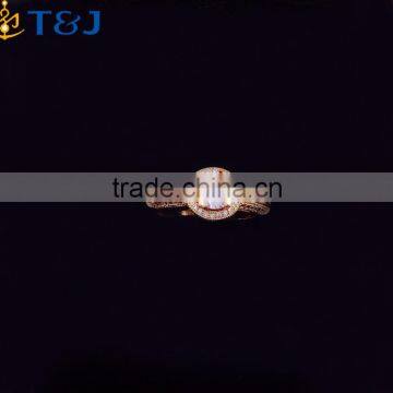 China wholesale jewelry gold designs women ring , fashion wedding zinc diamond rings/