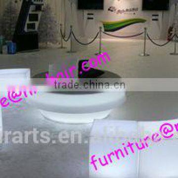 shanghai commercial furniture event rental acrylic LED lighting sitting long seat