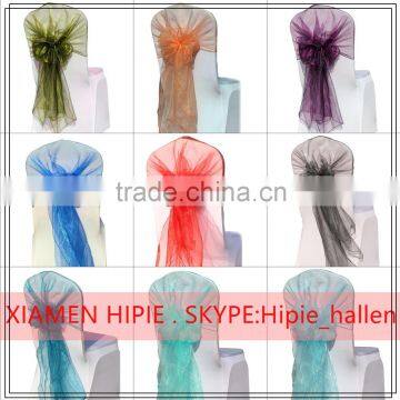 wholesale colorful organza chair cap covers manufacturer