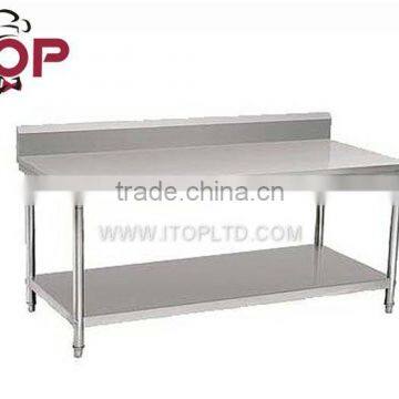 Kitchen Worktable With Under Shelf & Backsplash photo-2