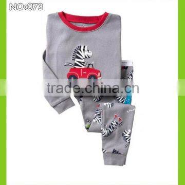 2015 new Zebra drive styling clothes baby Zebra drive pajamas kids cartoon sleepwear children cotton high quality pyjamas