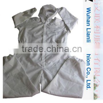 White anti static coverall