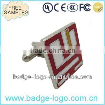 cheap custom made hard enamel fashion cufflink