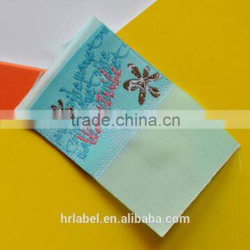 half damask half taffeta woven labels