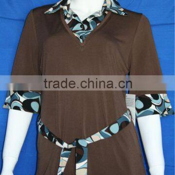 Office lady shirt neck custom latest shirt designs for women