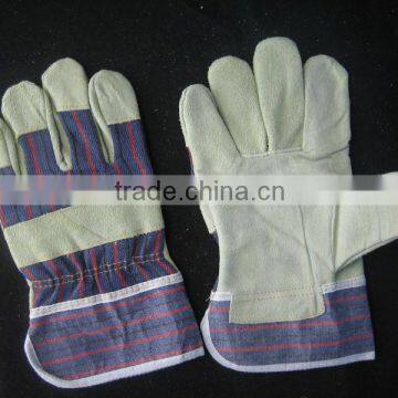 Cow split leather palm working glove