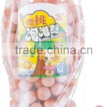 Cherry bubble gum in champion jar(chewing gum candy)