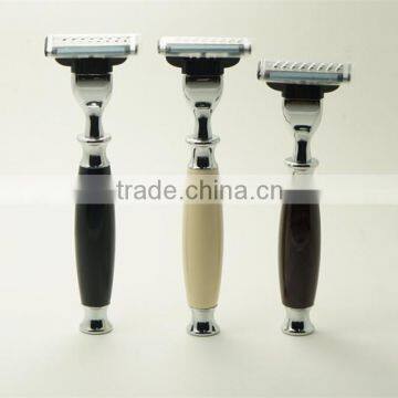 Private Label Shaving Brush Razors Removable 3 Blades Safety Razors