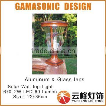 GAMASONIC Solar Gate Post Light Solar Wall Top Light photo-2