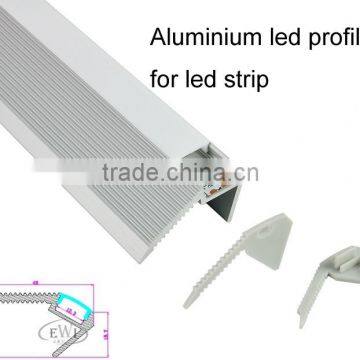 2016 home design aluminium profile for led strips stairs or nosing lights