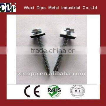 Hex Washer Head Self Drilling Screw With Metal Bonded EPDM Washer DIN7504k