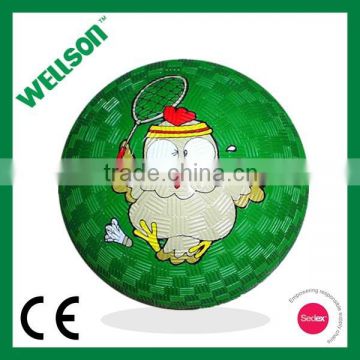 Promotional cartoon rubber playground ball