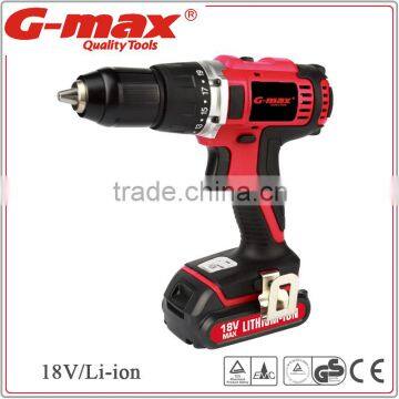 G-max 13mm 18V Lithium-ion Cordless Drill GT31022