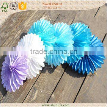 paper fan decoration tissue fan paper