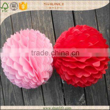 wedding decoration hanging Tissue Paper Ball Wreath