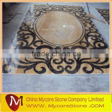 Popular style waterjet medallion marble tiles design for floors