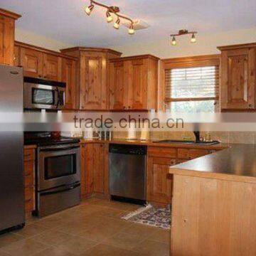 Natural birch kitchen cabinet