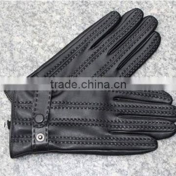 Men's Belted Dress Leather Gloves in a Classic Style photo-2