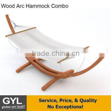 Patio furniture hot sale Hammock wood stand,Hammock with stand,wooden arc hammock