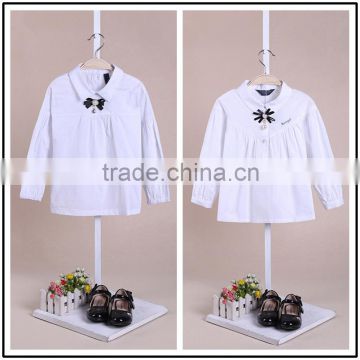 wholesale chinese collar long sleeve girl shirt