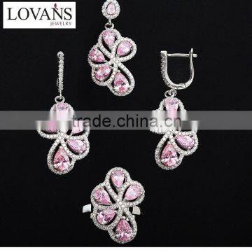 China Products 925 Silver Wedding Favor Fashion Jewelry Set TZ-0162