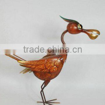 high quality bronze large metal birds sculpture for metal crafts