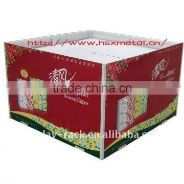 supermarket tissue Square clear portable promotional table HSX-1008