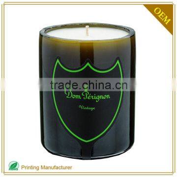 Custom Reusable Adhesive Label Sticker Paper Green Shiny At Night