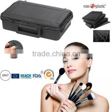 Professional plastic dustproof make up kit case with cubed convoluted foam IP67 waterproof RC-PS 195 L