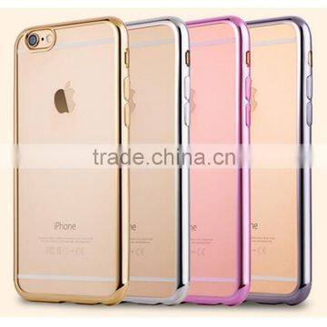 Electroplating TPU Back Cover Bumper Phone Case for Apple Iphone 7 6 6s 6s Plus 5 S 4 SE A C photo-3