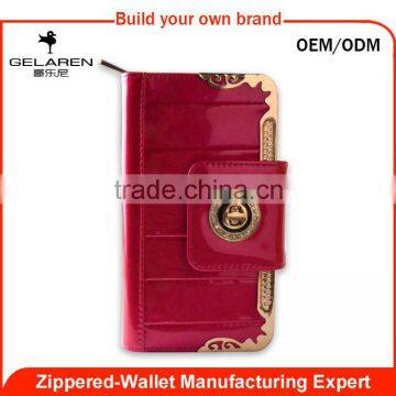 China Supplier OEM Service Buckle Style Custom Wallet