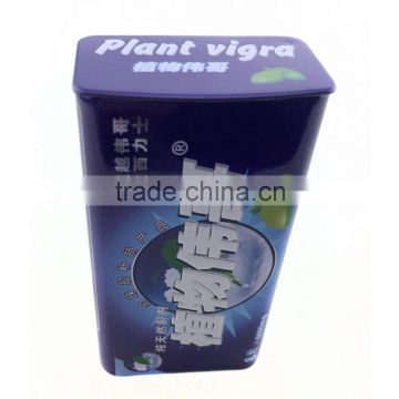 dongguan oem CMYK wholesale metal box, candy container