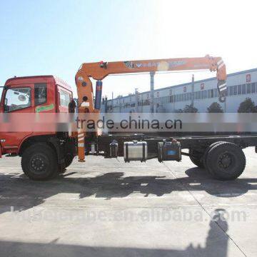 Hand Operated Lifting Equipment on Truck, Model No.:SQ6.3S3, 6.3ton Truck Crane With Telescopic Booms.