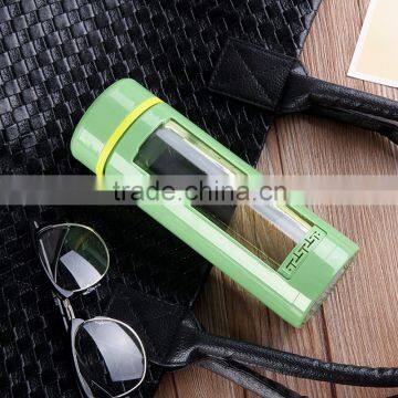 Best Sale Drinking 500 ml Green Sport Glass Water Bottle With Fruit Infuser photo-6