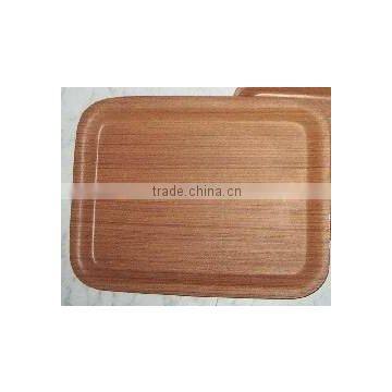 Rectangular Wooden Handle Tray, Wooden Handy Tray, Household/Restaurant/Hotel Tray, Non-Slip Design Tray, Design Tray
